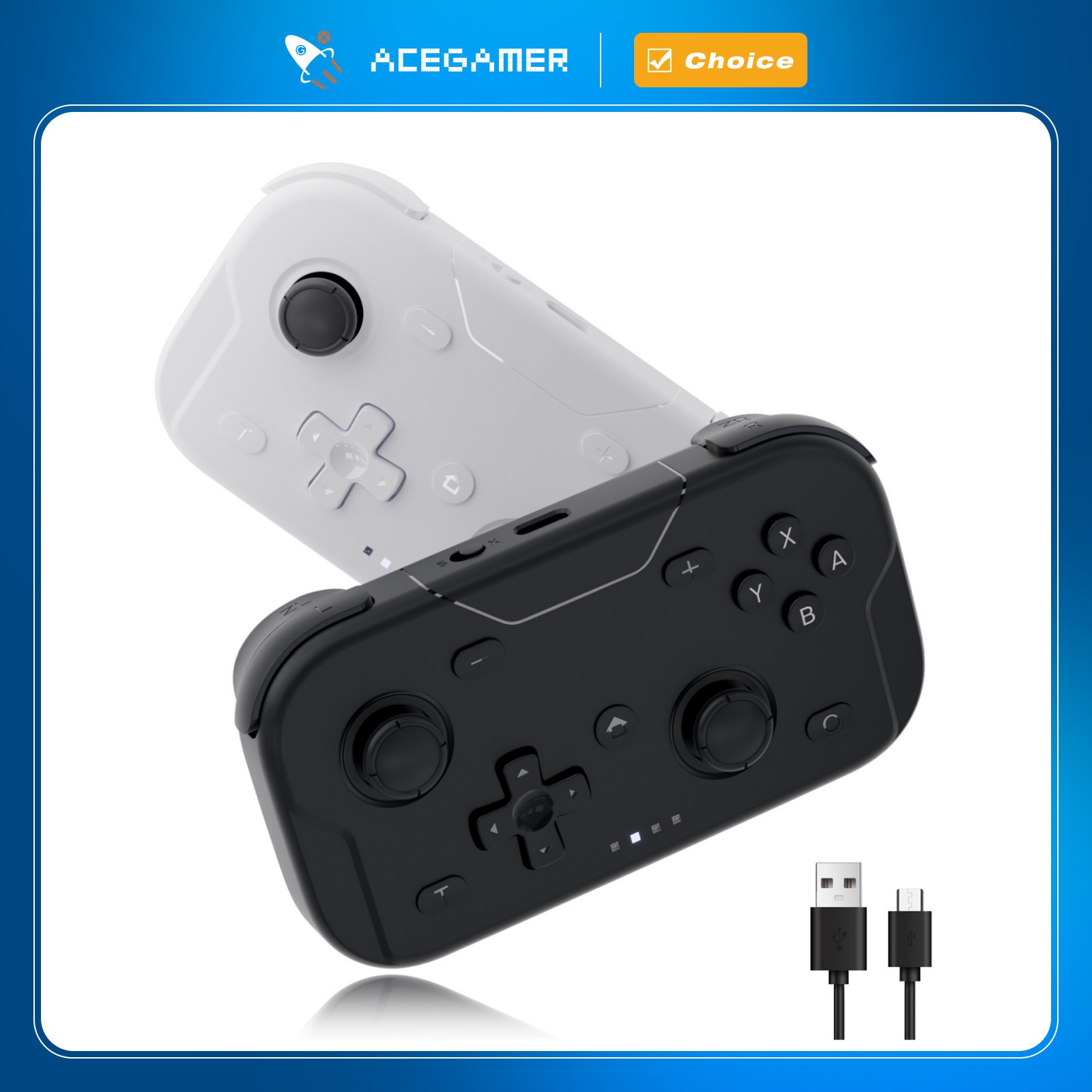 Tablet Gaming Accessories - AceGamer Pocket Game Controller Portable Hall
