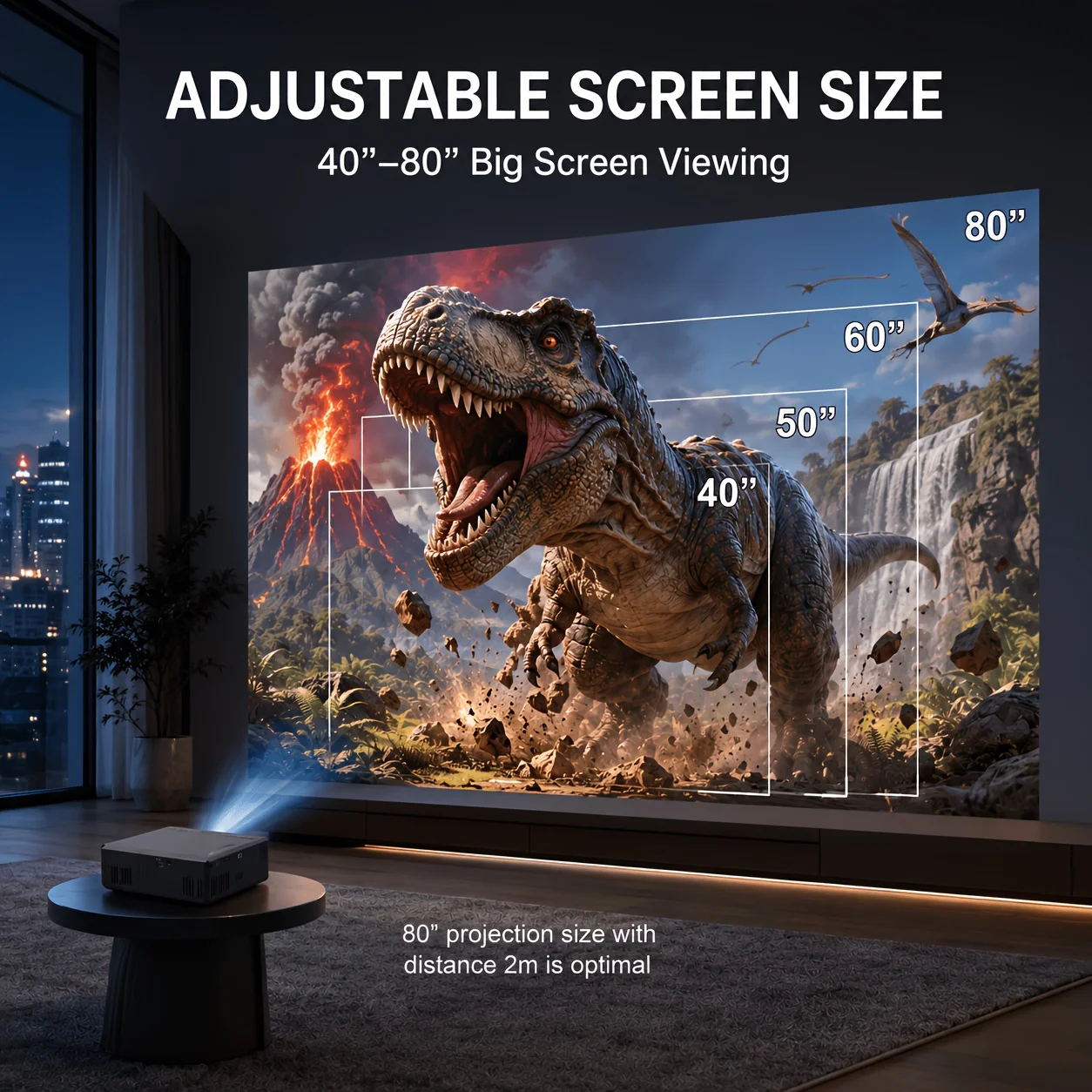 Mini portable projector, compa - Android Tablet Gaming Accessories recension och pris