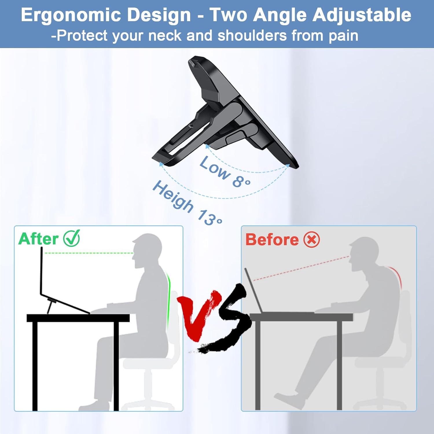 2PCS Portable Foldable Laptop  - Cooling Stand Tablet recension och pris