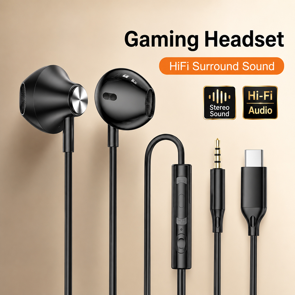 HiFi Surround Headphones Bass  - Tablet Gaming Accessories recension och pris